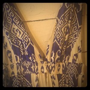 Blue and white sundress